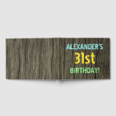 Faux Hood, Tekstverf, 31st Birthday + Naam Gastenboek (Volledig)