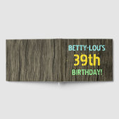 Faux Hood, Tekstverf, 39th Birthday + Naam Gastenboek (Volledig)