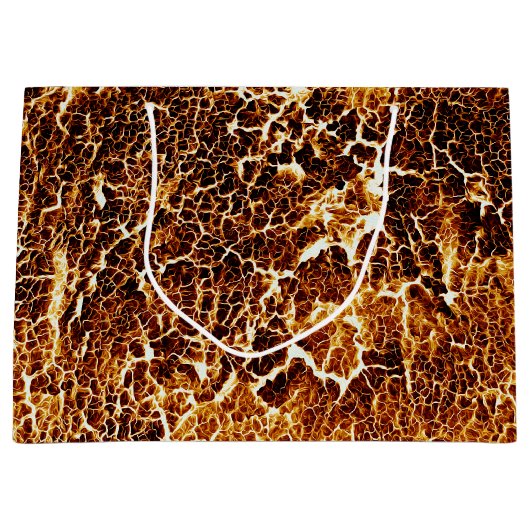 Faux Hot Lava-textuur Groot Cadeauzakje (Voorkant)
