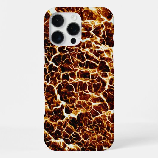 Faux Hot Lava-textuur iPhone Hoesje (Achterkant)
