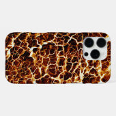 Faux Hot Lava-textuur iPhone Hoesje (Achterkant horizontaal)