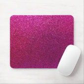 Faux Hot Pink Glitter Background Sparkle Muismat (Met muis)