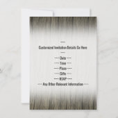 Faux hout, Faux goud 13e verjaardag viering Kaart (Achterkant)