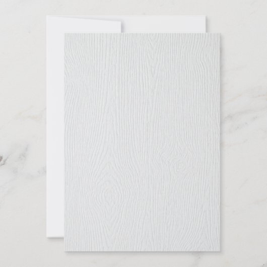 Faux-hout met inpersingen, uitnodiging voor het br (Achterkant)