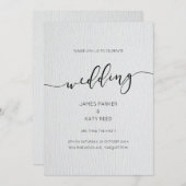 Faux-hout met inpersingen, uitnodiging voor het br (Voorkant / Achterkant)