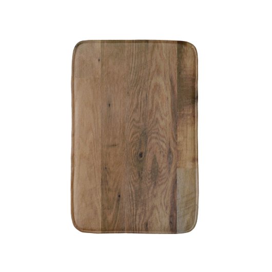 Faux hout planken badmat (Voorkant Verticaal)