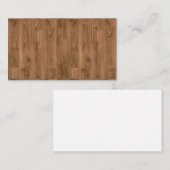 Faux Hout Rood Achtergrond Blanco Visitekaartjes (Voorkant / Achterkant)