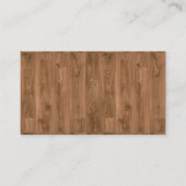 Faux Hout Rood Achtergrond Blanco Visitekaartjes (Voorkant)