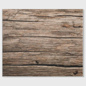 Faux-hout Rustisch verpakkingspapier Cadeaupapier (Vlak)