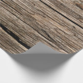 Faux-hout Rustisch verpakkingspapier Cadeaupapier (Hoek)