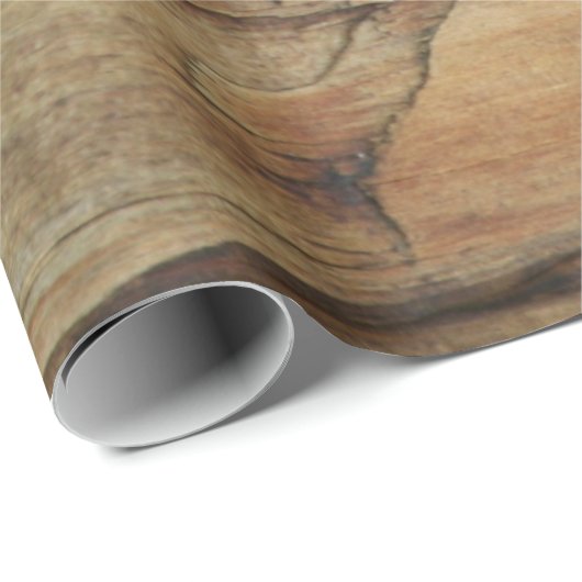 Faux-hout Rustisch verpakkingspapier Cadeaupapier (Rol Hoek)