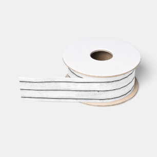 Faux houten latten Wit Grosgrain Lint