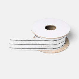 Faux houten latten | Wit | Satijnen Lint