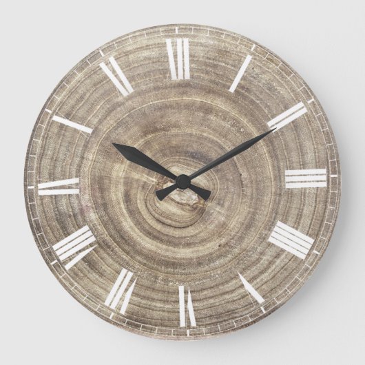 faux-houten plak grote klok (Voorkant)