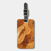 Faux Houtfineer Bagagelabel (Voorkant verticaal)