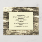 Faux-houtminimalistisch Flyer (Achterkant)