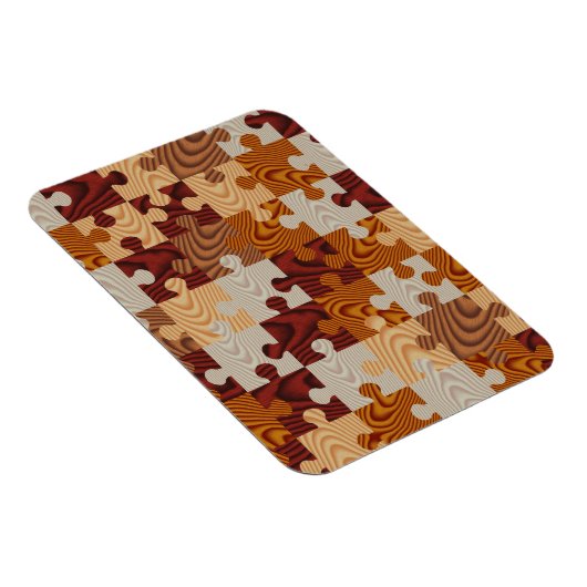 Faux-houtpuzzel Magneet (Rechterzijde)