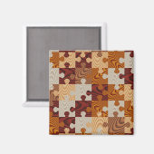 Faux-houtpuzzel Magneet (Voorkant / Achterkant)