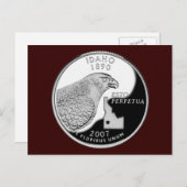 Faux Idaho State Quarter Briefkaart (Voorkant / Achterkant)