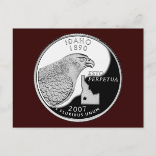 Faux Idaho State Quarter Briefkaart
