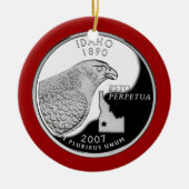 Faux Idaho State Quarter Keramisch Ornament (Voorkant)