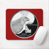Faux Idaho State Quarter Muismat (Met muis)