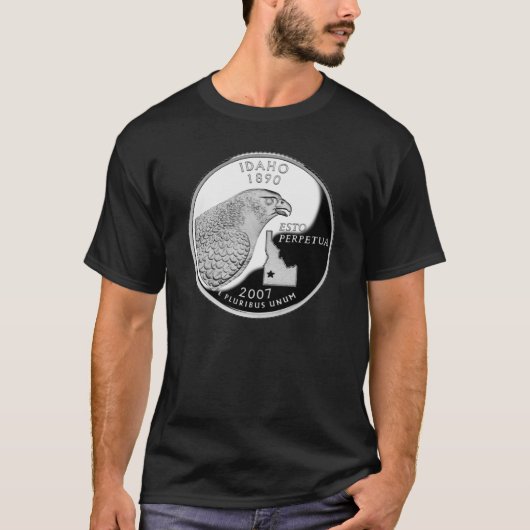 Faux Idaho State Quarter T-shirt (Voorkant)