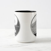 Faux Idaho State Quarter Tweekleurige Koffiemok (Center)