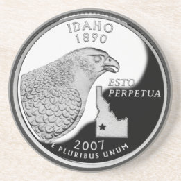 Faux Idaho State Quarter Zandsteen Onderzetter