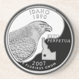 Faux Idaho State Quarter Zandsteen Onderzetter