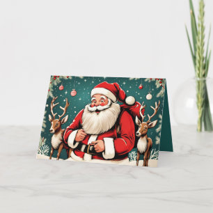 Faux  illustratie Santa Claus GC01 Kaart