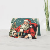 Faux  illustratie Santa Claus GC02 Kaart (Achterkant)