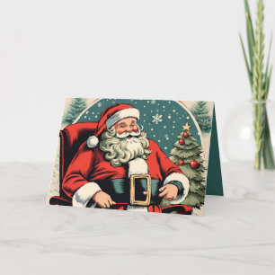 Faux  illustratie Santa Claus GC02 Kaart