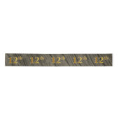 Faux/Imitation Gold "12th" Event Number (Rustic) Satijnen Lint (Voorkant)