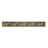 Faux/Imitation Gold "44th" Event Number (Rustic) Satijnen Lint (Voorkant)