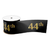 Faux/Imitation Gold "44th" Event Number (zwart) Satijnen Lint (Spoel)