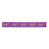 Faux/Imitation Gold "98th" Event Number (Paars) Satijnen Lint (Voorkant)