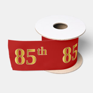 Faux/Imitation Gold look "85th"-gebeurtenisnummer Satijnen Lint
