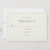 Faux in reliëf gemaakt Formele Elegante Huwelijksr (Voorkant)