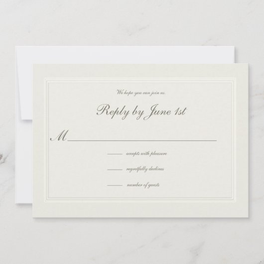 Faux in reliëf gemaakt Formele Elegante Huwelijksr (Voorkant)