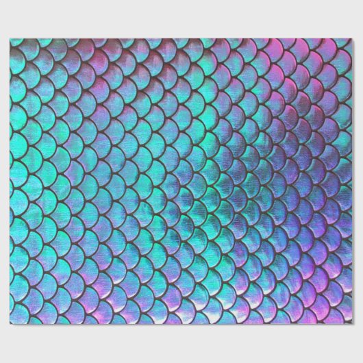 FAUX-ioniserend effect zeeduivel schaal Cadeaupapier (Vlak)