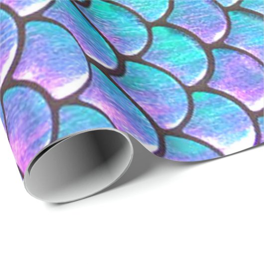 FAUX-ioniserend effect zeeduivel schaal Cadeaupapier (Rol Hoek)