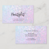 faux iridescent bokeh visitekaartje (Voorkant / Achterkant)