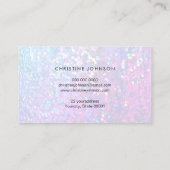 faux iridescent bokeh visitekaartje (Achterkant)