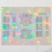 faux iridescent crystal opal brochure (Achterkant)
