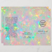 faux iridescent crystal opal brochure (Voorkant / Achterkant)