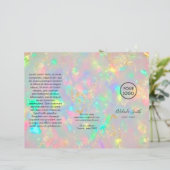 faux iridescent crystal opal brochure (Staand voorkant)