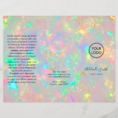 faux iridescent crystal opal brochure (Voorkant)