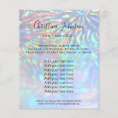 faux iridescent effect Beausalon Flyer (Voorkant)