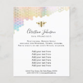 faux iridescent effect honeycomb flyer (Voorkant)